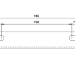 Piastrino ad angolo 180mm